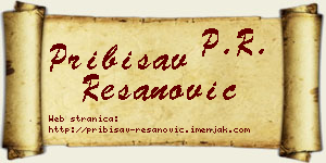 Pribisav Resanović vizit kartica